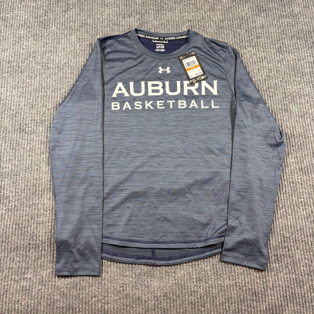 Under Armour Shirt Women's S Auburn Basketball Team Tech Vent‎ Long Sleeve NWT